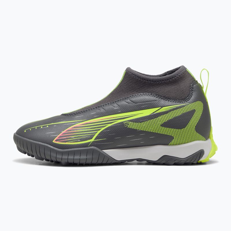 Детски футболни обувки PUMA Ultra 5 Match+ LL TT + Mid Jr матово сребристо/жълто предупреждение/ PUMA сребристо