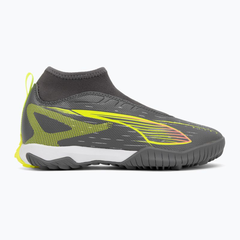 Детски футболни обувки PUMA Ultra 5 Match+ LL TT + Mid Jr матово сребристо/жълто предупреждение/ PUMA сребристо 2