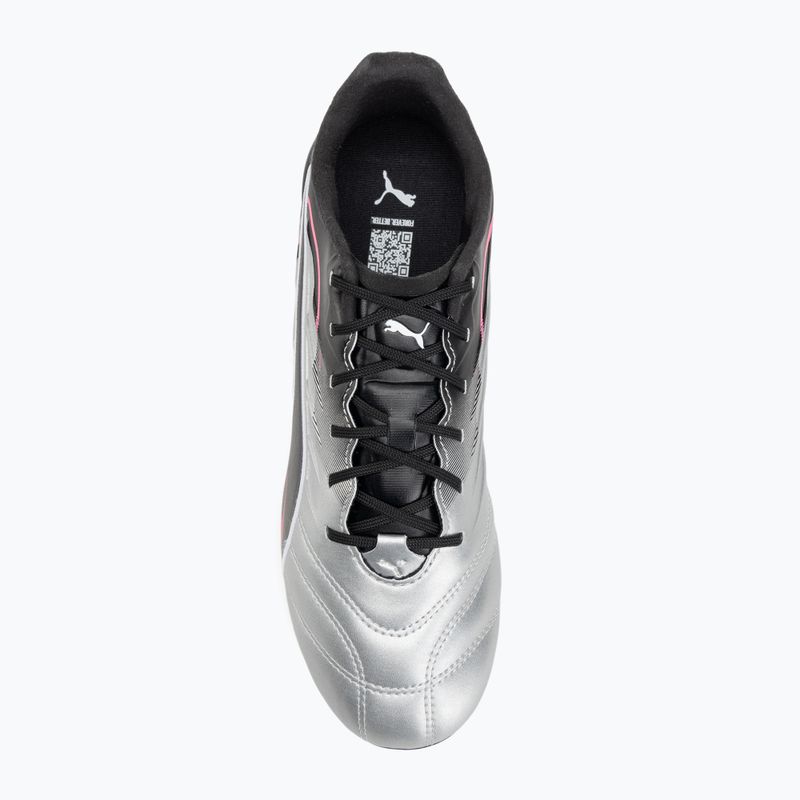 Мъжки футболни обувки PUMA King Pro FG/AG puma silver/puma black/sun struck/puma white 5