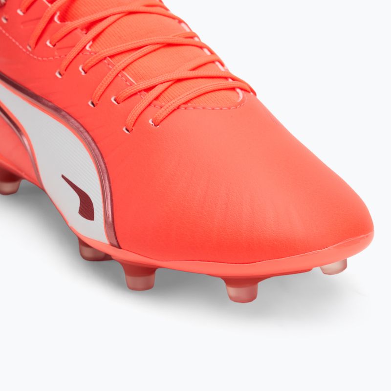 Мъжки футболни обувки PUMA King Match FG/AG glowing red/puma white/red fire 7
