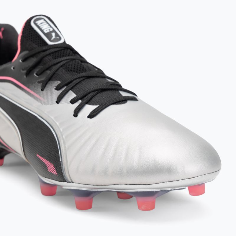 Мъжки футболни обувки PUMA King Ultimate FG/AG puma silver/puma black/sun struck/puma white 7