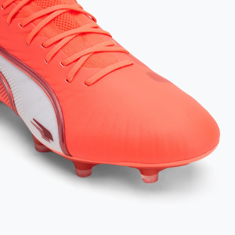 PUMA King Ultimate FG/AG мъжки футболни обувки glowing red/puma white/red fire 7