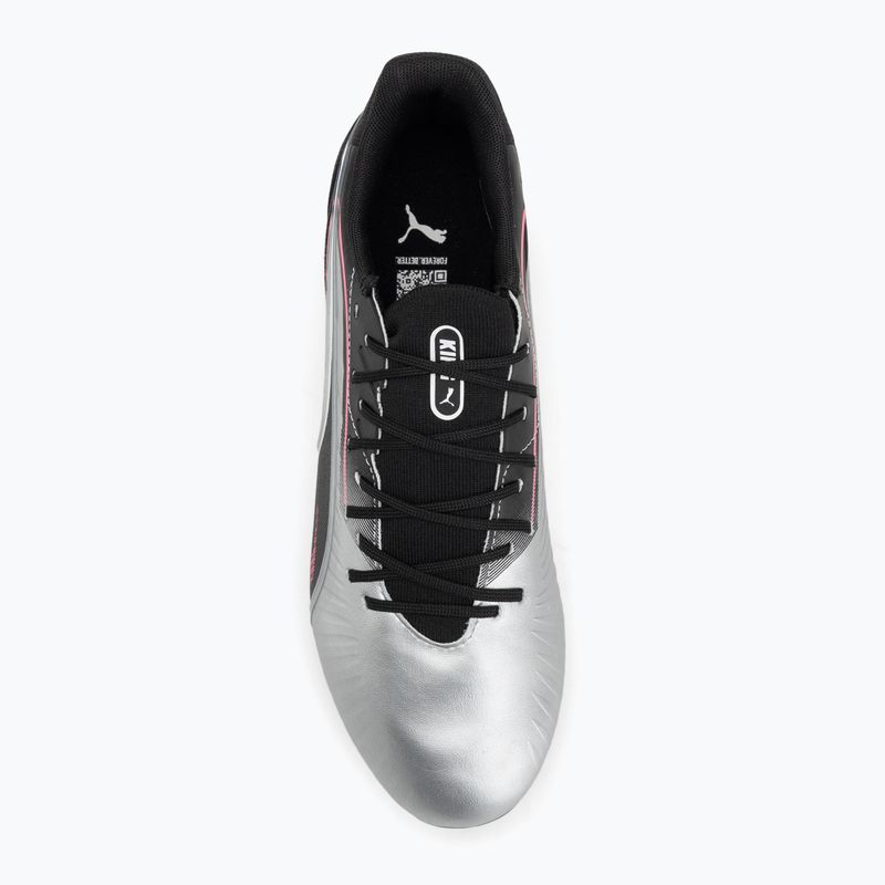 Мъжки футболни обувки PUMA King Match FG/AG puma silver/puma black/sun struck/puma white 5