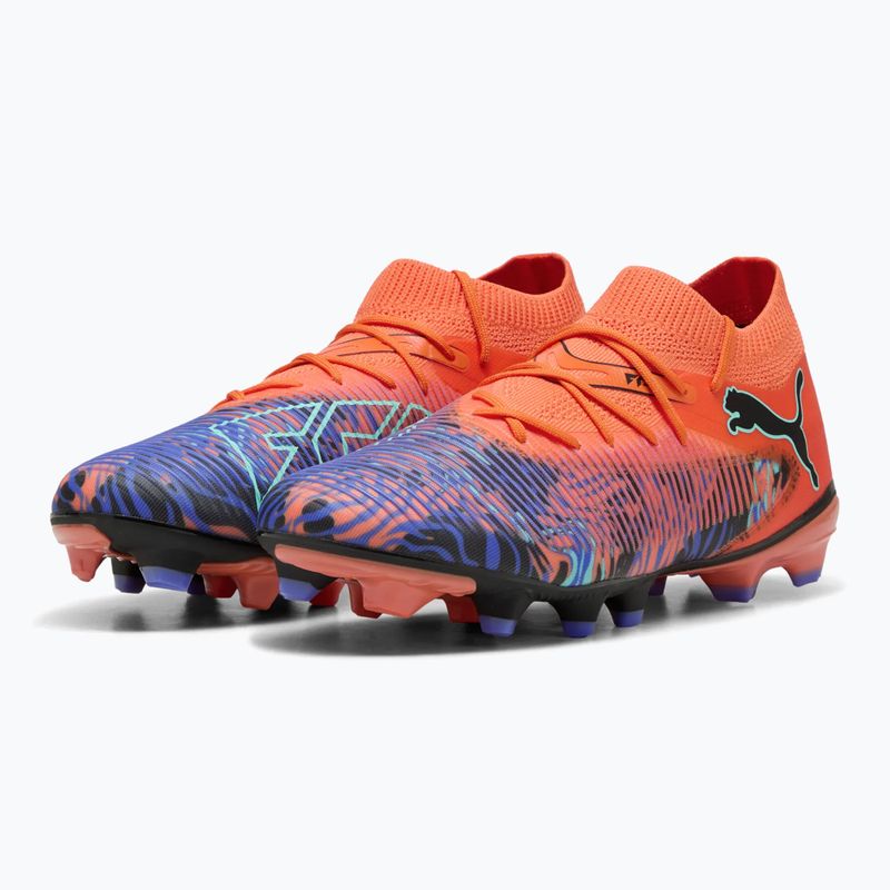 Мъжки футболни обувки PUMA Future 8 Match Creativity FG/AG orange poppy/black/dark amethyst/electric peppermint 9