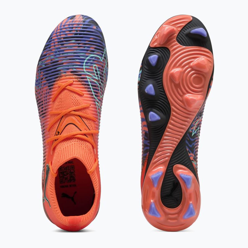 Мъжки футболни обувки PUMA Future 8 Match Creativity FG/AG orange poppy/black/dark amethyst/electric peppermint 10