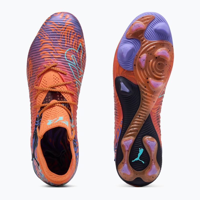 Мъжки футболни обувки PUMA Future 8 Ultimate Creativity FG orange poppy/dark amethyst/electric peppermint/black 10