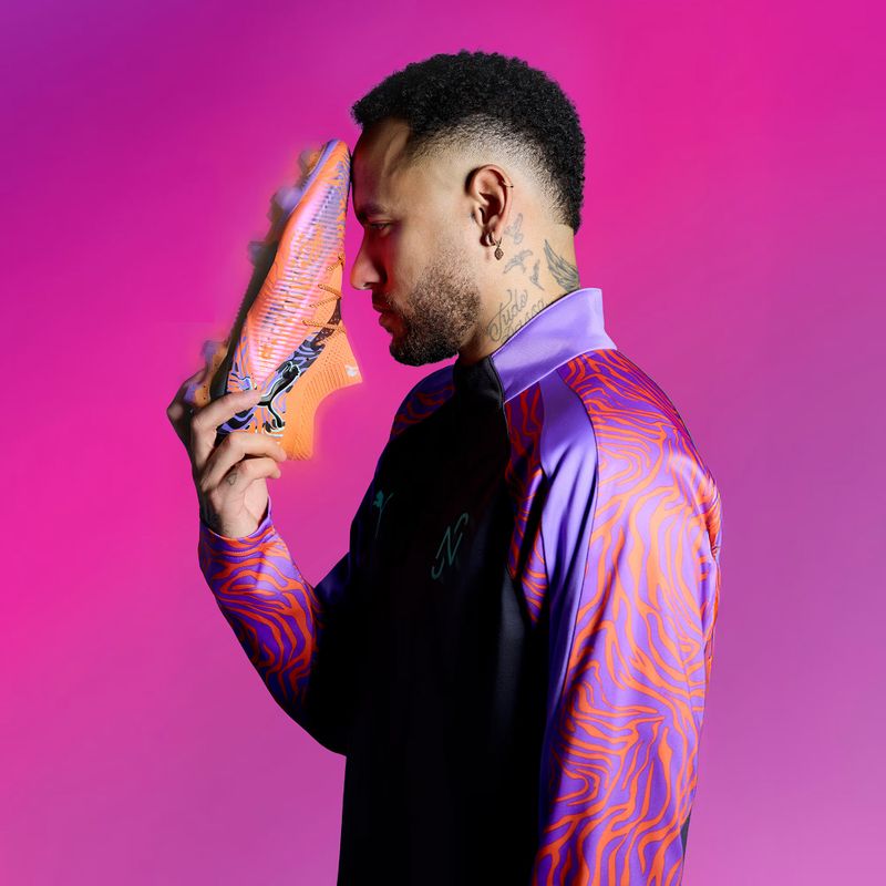 Мъжки футболни обувки PUMA Future 8 Ultimate Creativity FG orange poppy/dark amethyst/electric peppermint/black 11
