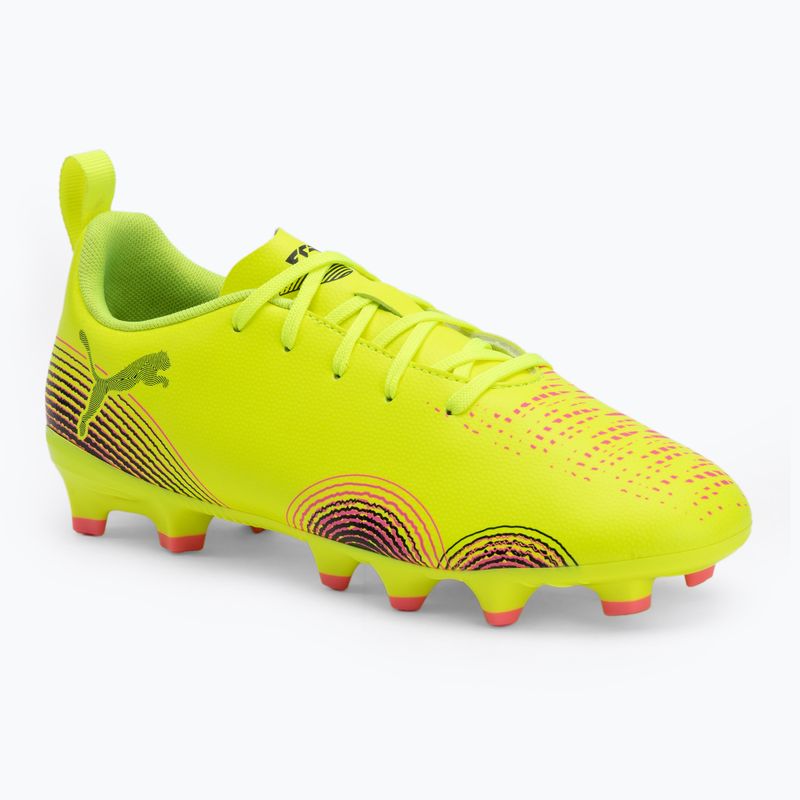 Детски футболни обувки PUMA Future 8 Play FG/AG Jr. yellow alert/puma black/sun struck