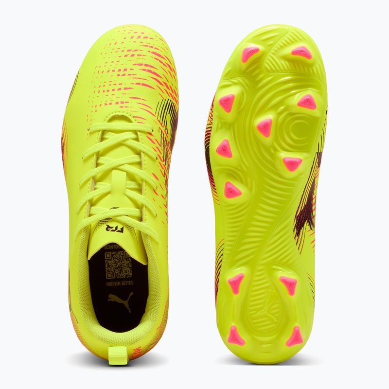 Детски футболни обувки PUMA Future 8 Play FG/AG Jr. yellow alert/puma black/sun struck 3