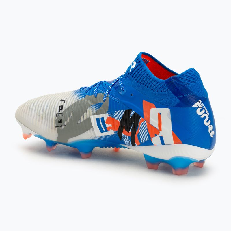 Мъжки футболни обувки PUMA Future 8 Ultimate Forever FG white/ultra blue/feather gray/puma black/glowing red 3