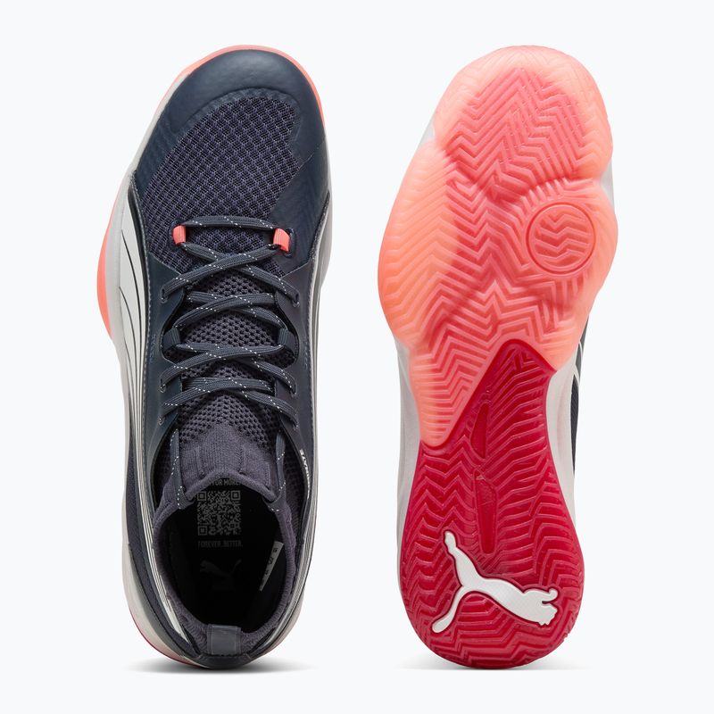 Мъжки обувки за хандбал PUMA Eliminate Nitro SQD parisian night / puma white / glowing red 8