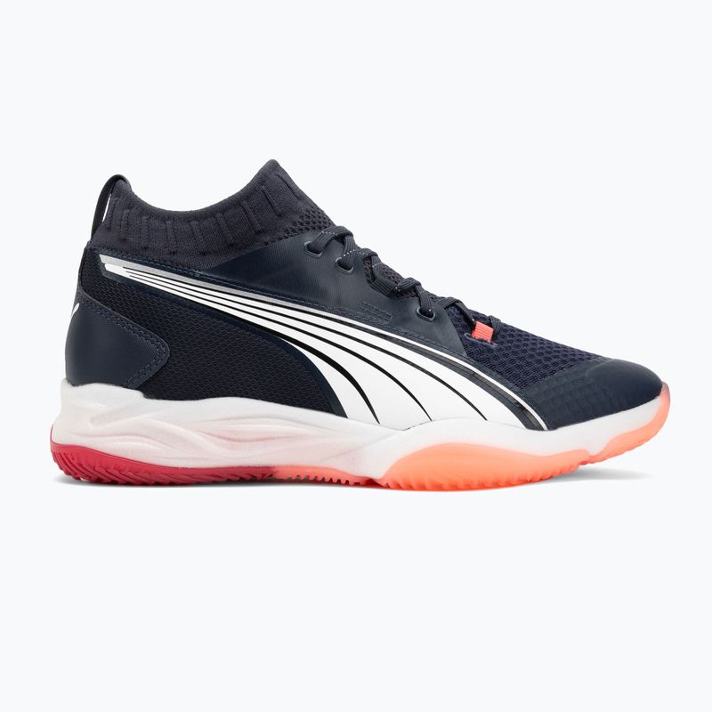 Мъжки обувки за хандбал PUMA Eliminate Nitro SQD parisian night / puma white / glowing red 2
