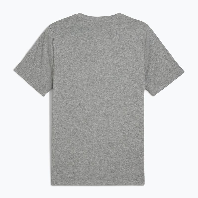 Мъжка тениска PUMA ESS Small No. 1 Logo Tee medium gray heather 2