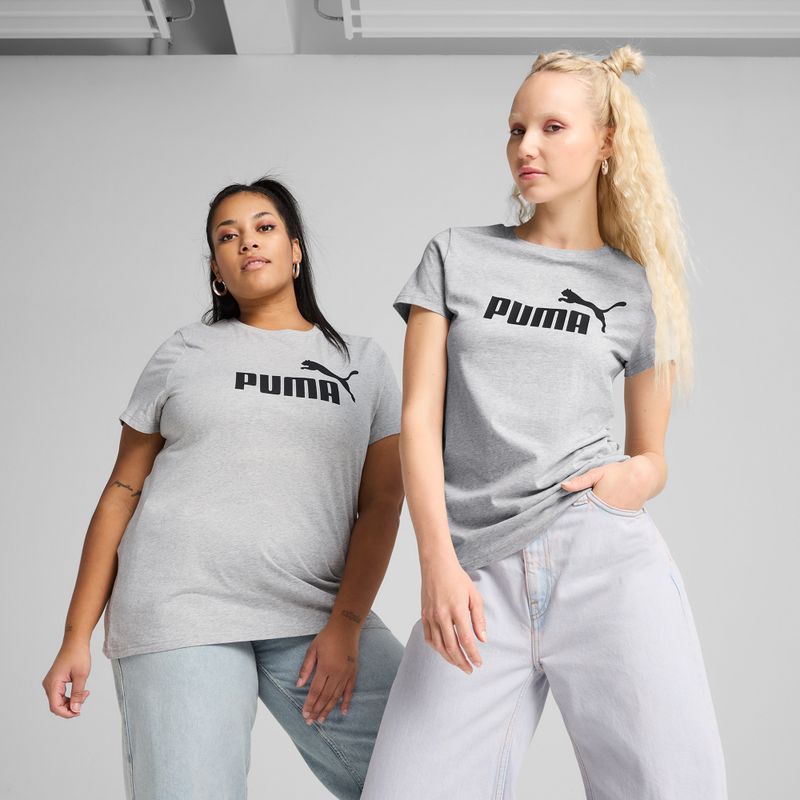 Дамска тениска PUMA ESS No. 1 Logo Tee Light Gray Heather 3