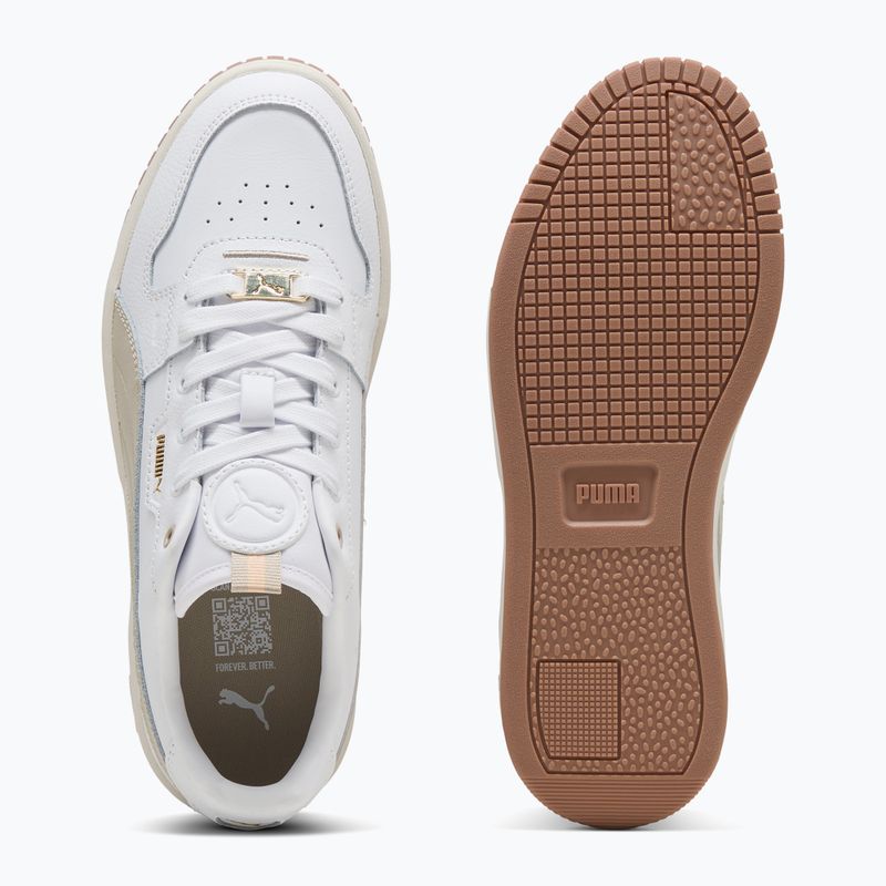 Дамски обувки Puma Carina Street Lux puma white/desert dust/puma gold 3