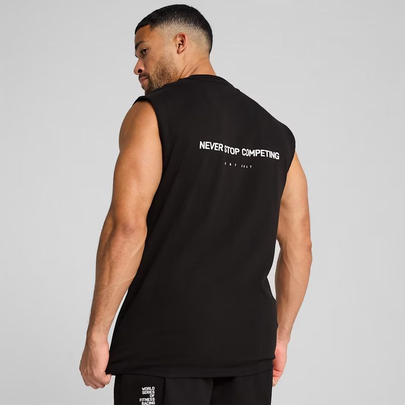 Мъжки тренировъчен потник PUMA x HYROX Cutoff Tank черен 4