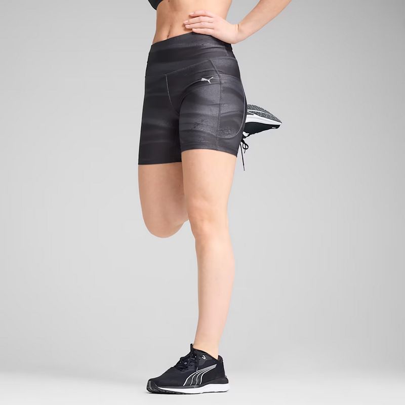 Дамски къси панталони за бягане Puma Run Velocity 5“ AOP Tight puma black 3
