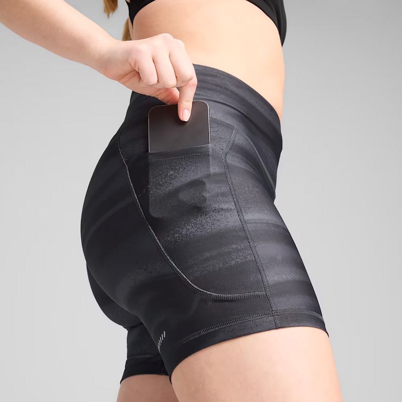 Дамски къси панталони за бягане Puma Run Velocity 5“ AOP Tight puma black 7