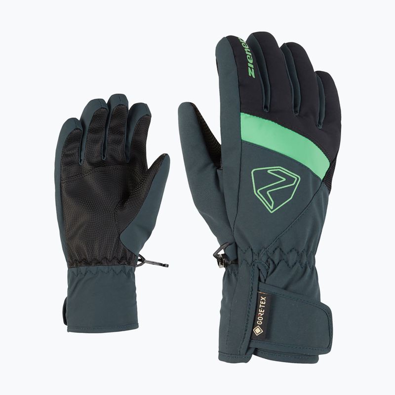 Детски скиорски ръкавици ZIENER Leif GTX dark jungle 6