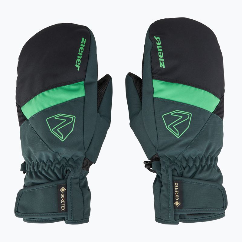 Детски скиорски ръкавици ZIENER Levin GTX Mitten dark jungle 3