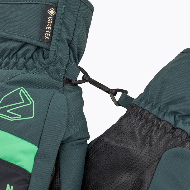 Детски скиорски ръкавици ZIENER Levin GTX Mitten dark jungle 5