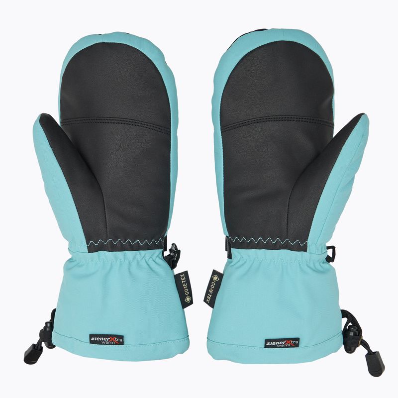 Детски скиорски ръкавици ZIENER Lanic GTX + Gore Plus Warm Mitten river blue 2