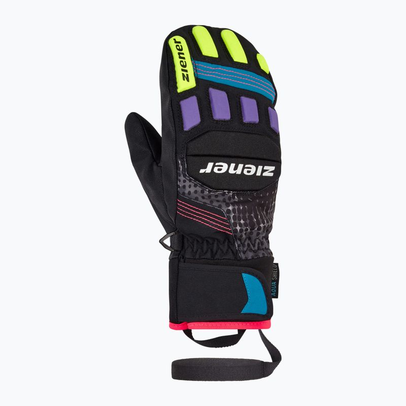 Детски скиорски ръкавици ZIENER Luron Aquashield PR Mitten multicolor 8
