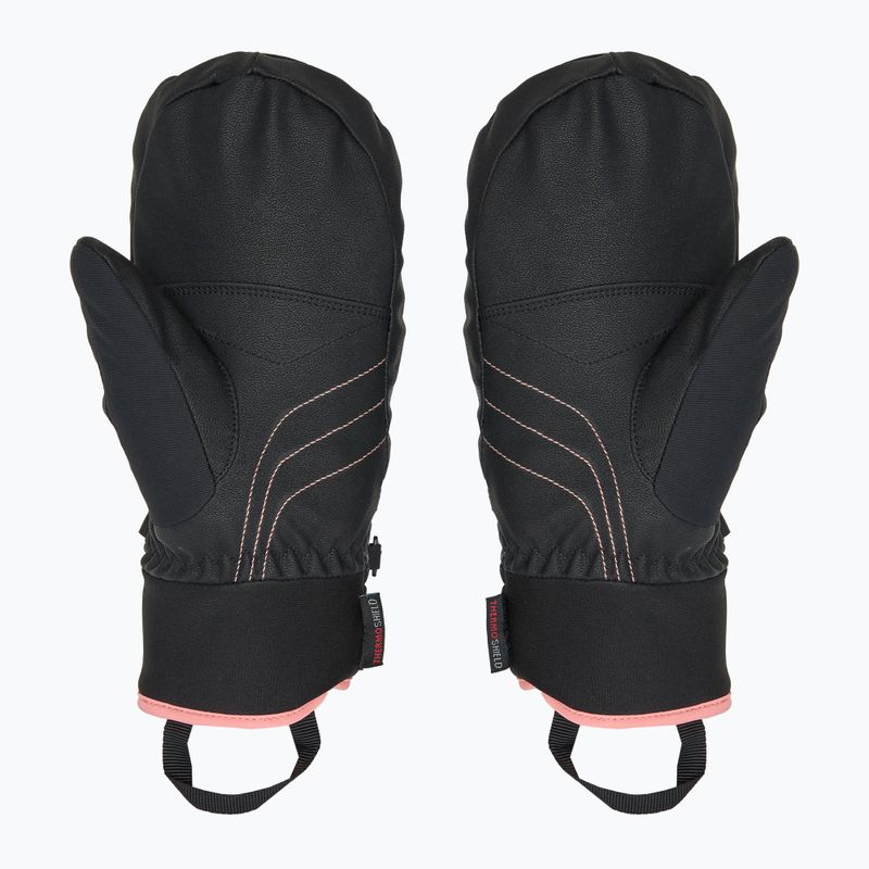 Детски скиорски ръкавици ZIENER Luron Aquashield PR Mitten black/pink vani 2