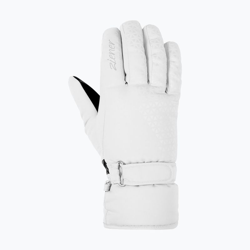 Дамски скиорски ръкавици ZIENER Kisar Aquashield white 3