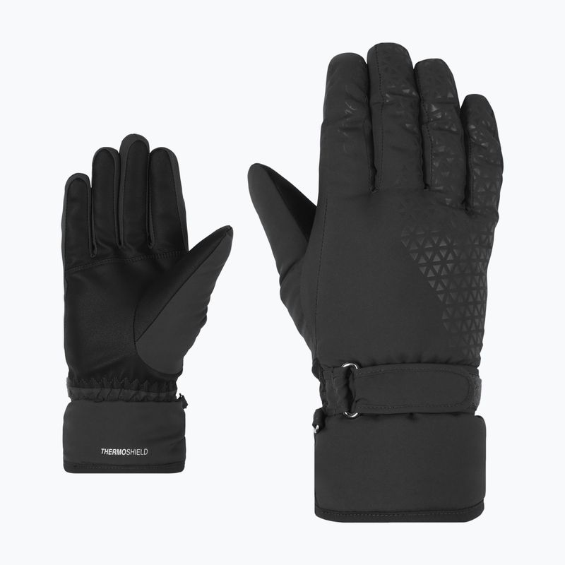Дамски скиорски ръкавици ZIENER Kisar Aquashield black