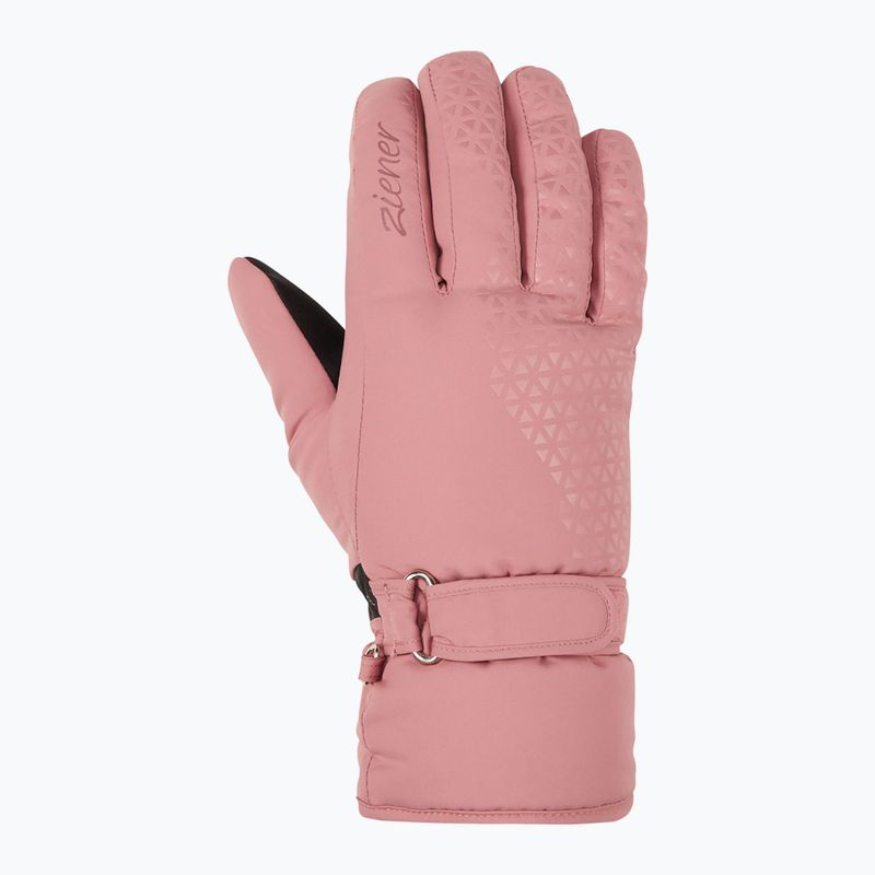 Дамски скиорски ръкавици ZIENER Kisar Aquashield rose blossom 2