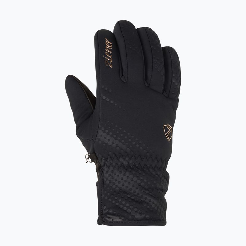 Дамски скиорски ръкавици ZIENER Karoi WS PR black/rose metallic 7