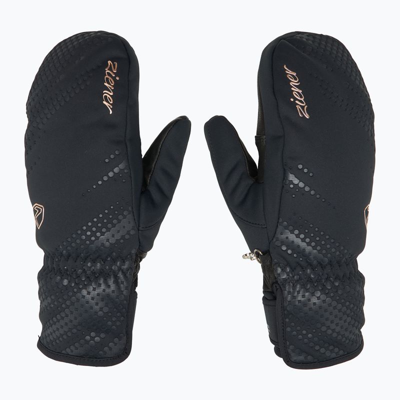 Дамски скиорски ръкавици ZIENER Karoi WS PR Mitten black/rose metallic 3