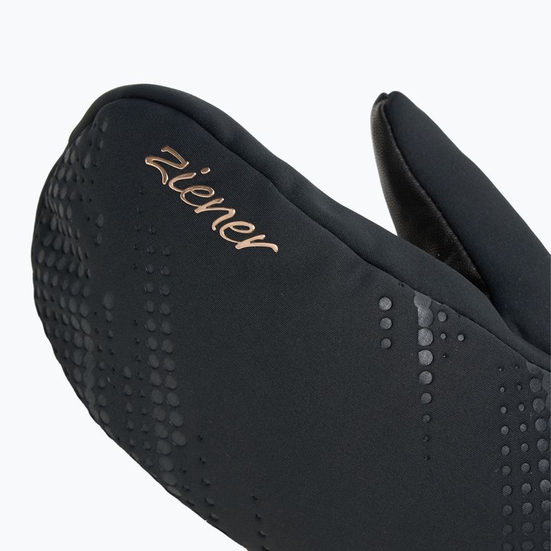 Дамски скиорски ръкавици ZIENER Karoi WS PR Mitten black/rose metallic 5
