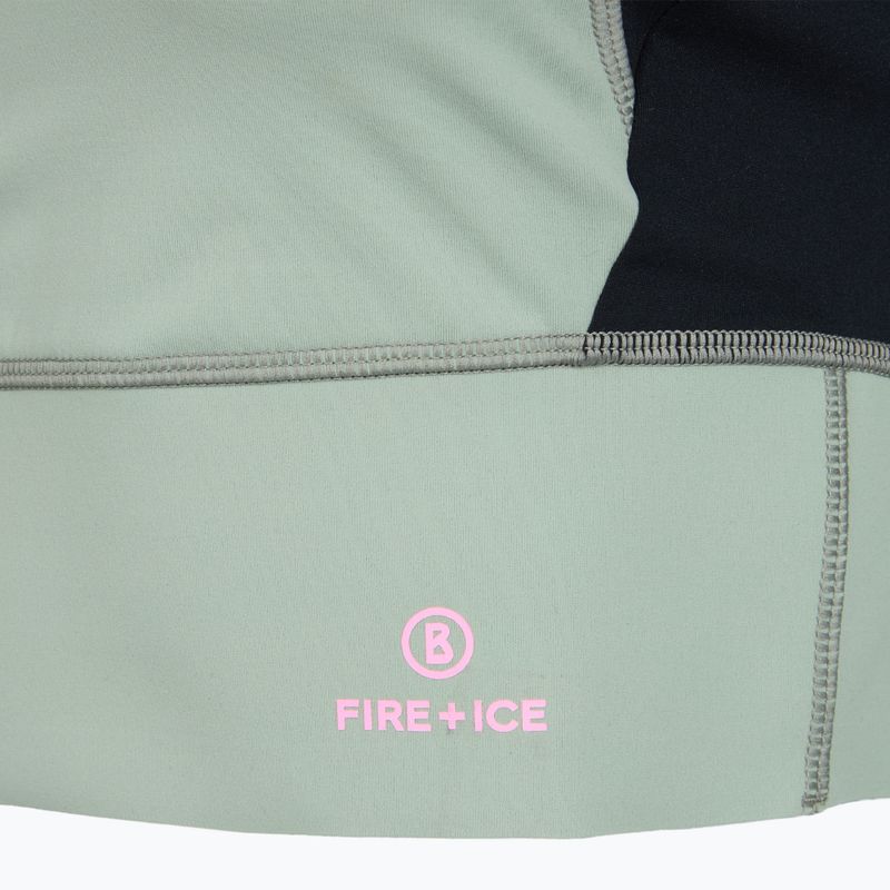 дамска тренировъчна тениска BOGNER FIRE+ICE Caia 1/4 Zip eucalyptus 3