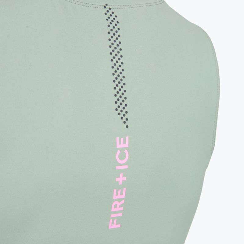 дамска тренировъчна тениска BOGNER FIRE+ICE Caia 1/4 Zip eucalyptus 4