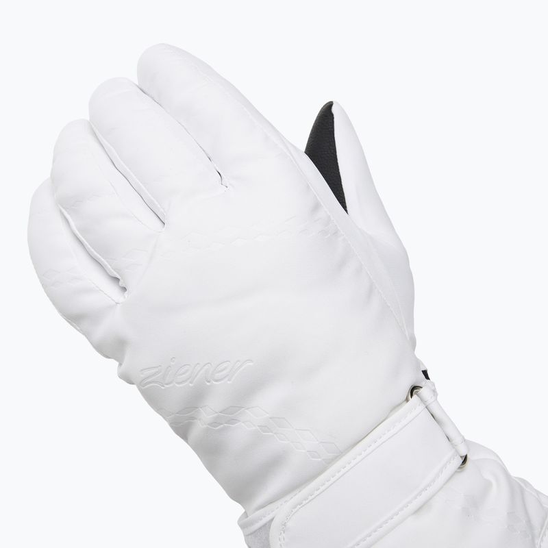 Дамски скиорски ръкавици ZIENER Keva-Z PR white 4