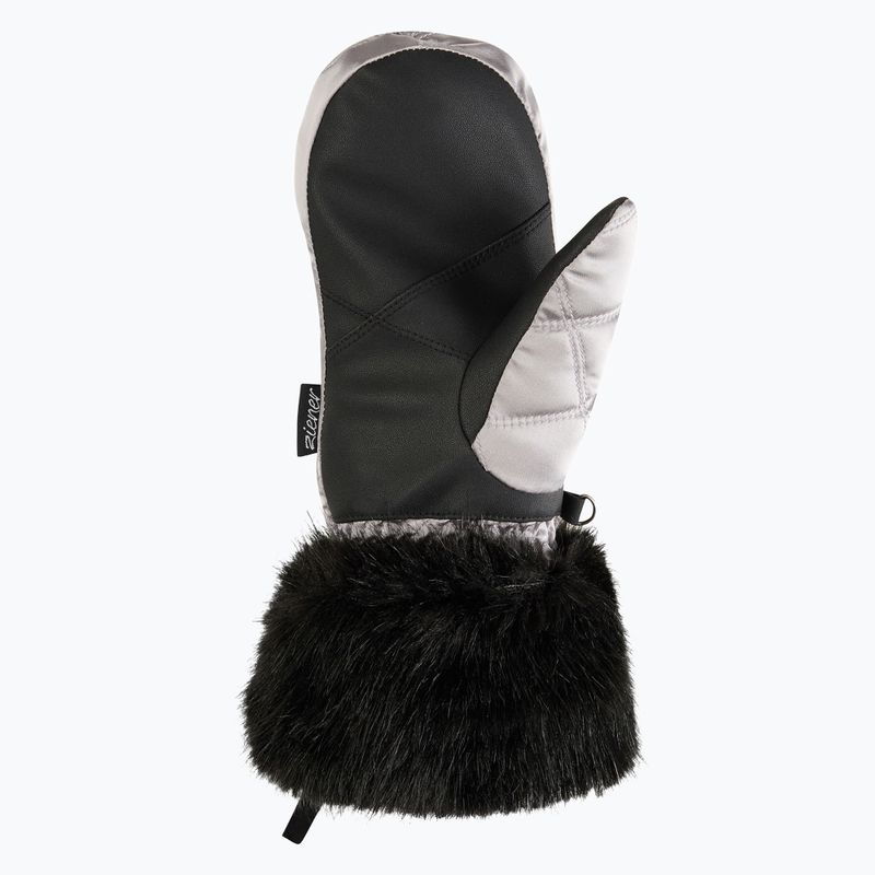 Дамски скиорски ръкавици ZIENER Kwinzi-Z Mitten metallic silver 3