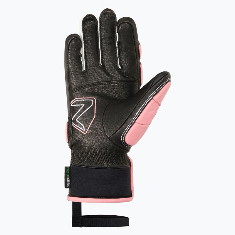 Детски скиорски ръкавици Ziener Lanus-Z AS PR black/pink vanilla 3