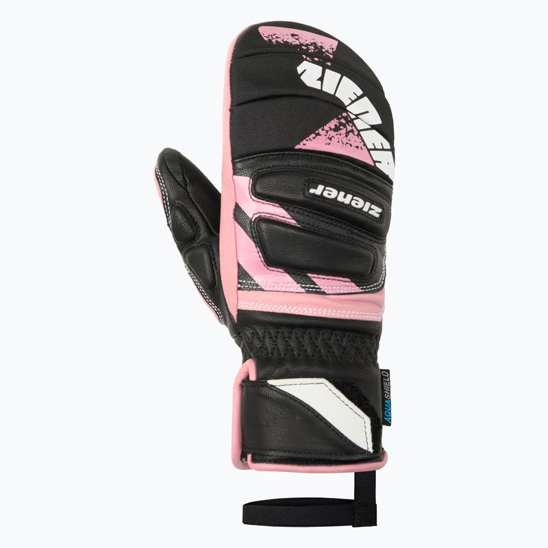Детски скиорски ръкавици Ziener Lopaki-Z AS PR Mitten black/pink vanilla 2