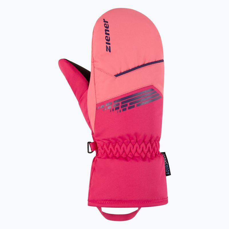 Детски скиорски ръкавици ZIENER Lavivo-Z AS Mitten pop pink 2