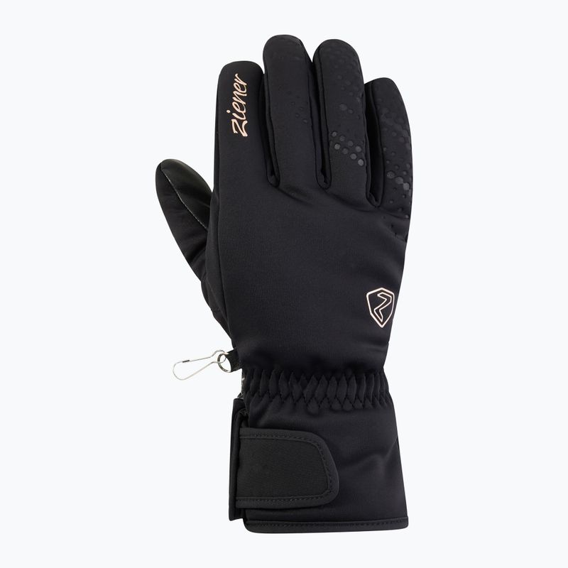 Дамски скиорски ръкавици Ziener Kehnia-Z Aquashield PR Glove black/rose metallic 2