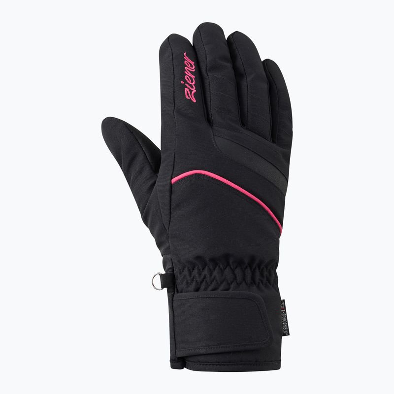 Дамски скиорски ръкавици Ziener Khania-Z PR Glove black/pink lily 2