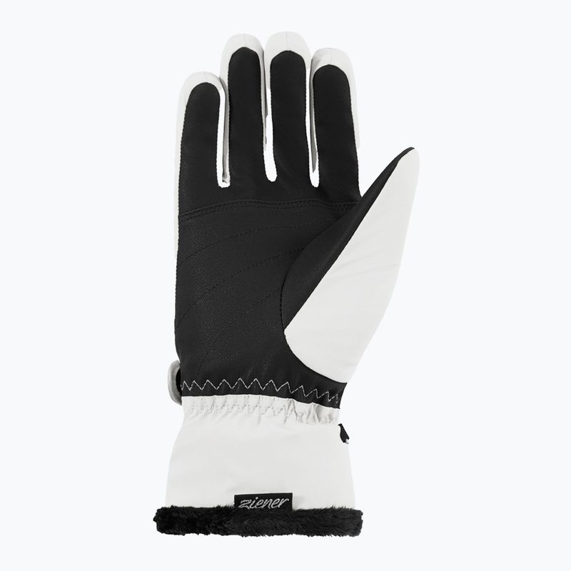 Дамски скиорски ръкавици ZIENER Keaka-Z Aquashield PR white 3