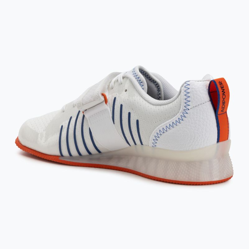 Обувки за вдигане на тежести adidas Adipower Weightlifting III Footwear white/dark blue/royal blue 3