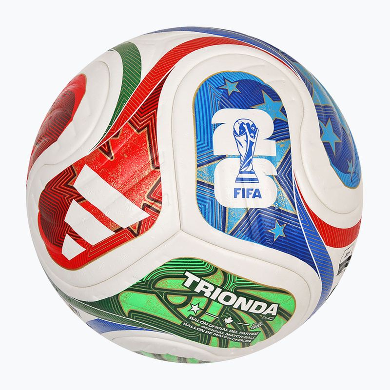 Футболна топка Adidas Trionda Pro World Cup white/blue размер 5 2