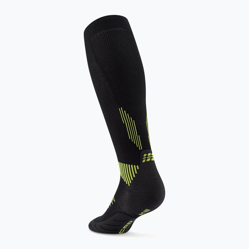 CEP Компресионни чорапи за жени Run Tall 5.0 black/lime 3