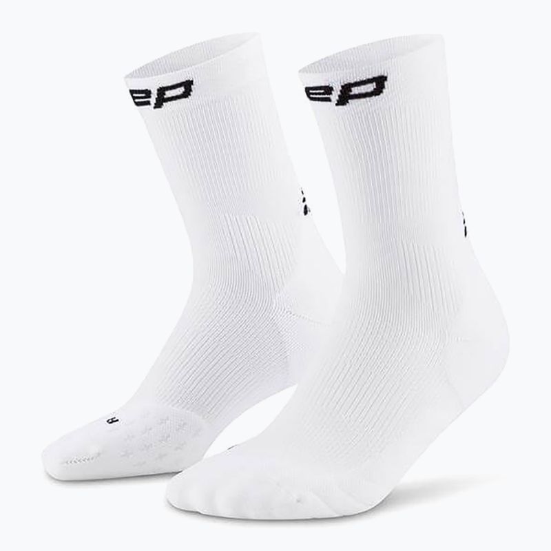 CEP дамски чорапи за компресия Run Mid Cut 5.0 white