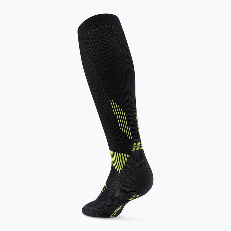 CEP Мъжки чорапи за компресия Run Tall 5.0 black/lime 3