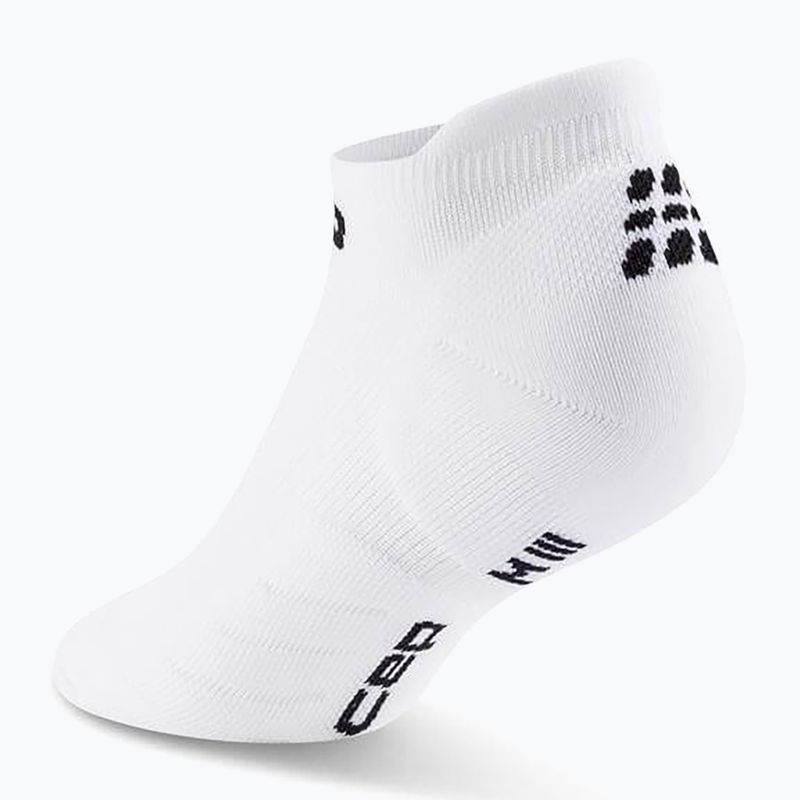 CEP мъжки чорапи за компресия Run No Show 5.0 white 3